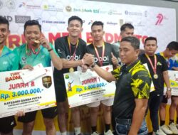 Kapolres Lhokseumawe Resmi Tutup Turnamen Badminton Cup HUT Bhayangkara ke-79, Berikut Daftar Pemenangnya