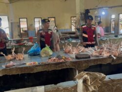 Wujudkan Pusat Perekonomian Pasar yang Kondusif, Sat Samapta Polres Lhokseumawe Rutin Gelar Patroli