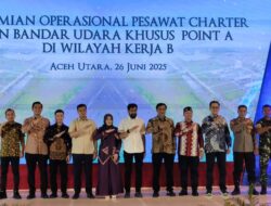 Kapolres Lhokseumawe Hadiri Peresmian Pesawat Pegasus dan Bandara Khusus Point A di Aceh Utara