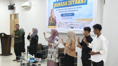 HMJ KPI UIN Sultanah Nahrasiyah Gelar Pelatihan Bahasa Isyarat, Wujudkan Komunikasi Tanpa Batas