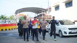 Bakar Lemak di Terik Siang, Personel Polres Lhokseumawe Jalani Program Khusus Penurunan Berat Badan
