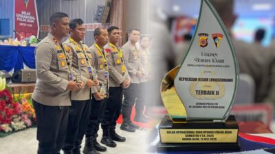 Polres Lhokseumawe Raih Penghargaan Layanan 110 Terbaik Kedua se-Polda Aceh