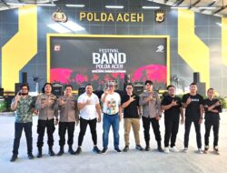 Band Polres Lhokseumawe Raih Juara Tiga Festival Band Polda Aceh HUT Bhayangkara ke-79