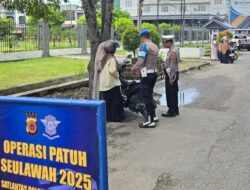 Propam Polres Lhokseumawe Awasi Langsung Pelaksanaan Operasi Patuh di Lapangan
