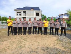 Tim Rorena Polda Aceh Lakukan Studi Kelayakan Pembangunan Rumah Dinas Polsek Muara Dua
