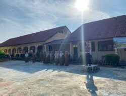 Polisi Saweu Sikula, Satlantas Polres Lhokseumawe Jadi Pembina Upacara di SMK N 8