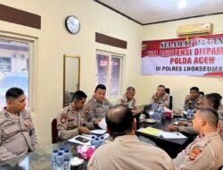 Polres Lhokseumawe Sambut Kunjungan Tim Asistensi Ditpamobvit Polda Aceh