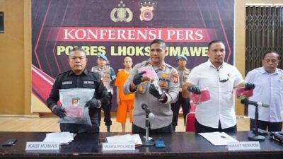 Polres Lhokseumawe Tangkap Terduga Pelaku Pembakaran Rumah di Aceh Utara, Sita Senpi Rakitan