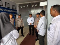 Sat Binmas Polres Lhokseumawe Jalin Silaturahmi dengan Petugas Lapas Kelas IIA, Pastikan Keamanan dan Kesehatan Napi