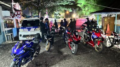 Polres Lhokseumawe Amankan Remaja dan 7 Sepeda Motor dari Balap Liar di Jalan Merdeka