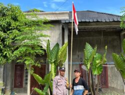 Jelang HUT ke-80 RI, Kapolsek Meurah Mulia Imbau Warga Kibarkan Bendera Merah Putih