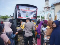 Polres Lhokseumawe Gelar Gerakan Pangan Murah di Empat Titik, 4 Ton Beras Ludes Terjual
