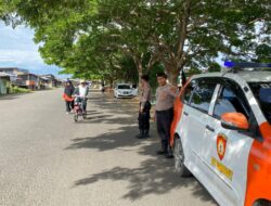 Sat Pamobvit Polres Lhokseumawe Perketat Pengamanan di Waduk Pusong, Pastikan Olahraga Warga Aman