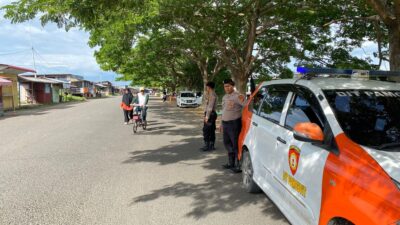 Sat Pamobvit Polres Lhokseumawe Perketat Pengamanan di Waduk Pusong, Pastikan Olahraga Warga Aman