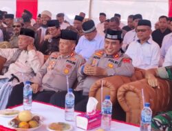 Hadiri Peletekan Batu Pertama, Kapolres Lhokseumawe Dukung Pembangunan Masjid Baitut Taqwa Lapang