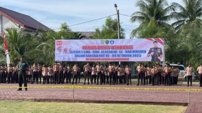 Danton Wanita dari Peusangan Selatan Tunjukkan Kepemimpinan Tangguh di Lomba Baris-Berbaris Kodim 0111 Bireuen