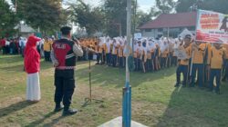 Gerak Jalan Santai Pelajar SMP Negeri 11 Lhokseumawe Meriah, Polisi Lakukan Pengamanan Ketat