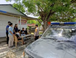 Polsek Banda Sakti Patroli ke Waduk Pusong, Tegur Remaja yang Nongkrong Saat Sholat Jumat