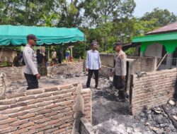 Polisi Datangi TKP Kebakaran Rumah di Geureudong Pase, Pastikan Situasi Kondusif