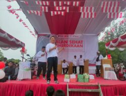 Kapolsek Muara Satu Hadiri Jalan Santai Kemerdekaan HUT RI ke-80 Bersama Ribuan Warga