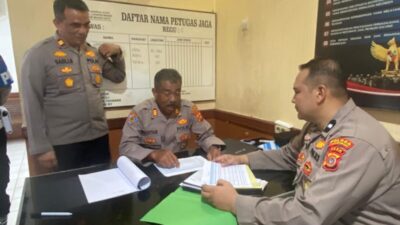 Tim Siwas Polres Lhokseumawe Laksanakan Audit Kinerja ke Polsek Muara Satu