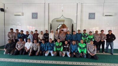 Polres Lhokseumawe dan Ojek Online Gelar Sholat Ghoib Untuk Almarhum Affan Kurniawan