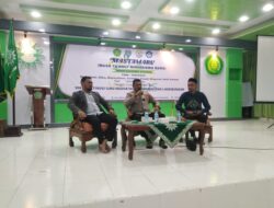 Kasat Binmas Polres Lhokseumawe Beri Materi Penegakan Hukum kepada Mahasiswa Baru STIKes Muhammadiyah