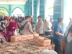 Polsek Banda Sakti Kawal Pasar Murah, Stabilkan Harga Sembako Sambut Maulid Nabi