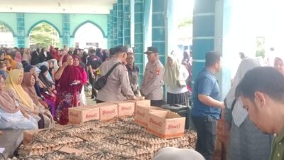 Polsek Banda Sakti Kawal Pasar Murah, Stabilkan Harga Sembako Sambut Maulid Nabi