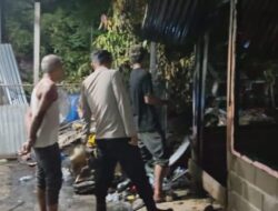 Polisi Datangi TKP Kebakaran Rumah Warga di Muara Batu, Pastikan Situasi Aman