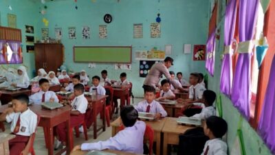 Polsek Muara Dua Monitoring Program Makan Bergizi Gratis BGN untuk Siswa dan Kelompok B3