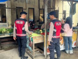 Polisi Rutin Patroli di Pasar Lhokseumawe, Pedagang dan Pembeli Merasa Lebih Tenang
