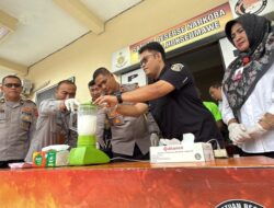 Polres Lhokseumawe Musnahkan 183,89 Gram Sabu, Wujud Komitmen Perangi Narkoba