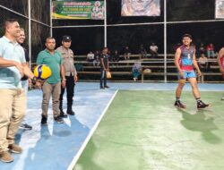 Wakapolres Lhokseumawe Hadiri Pembukaan Turnamen Voli HUT VC Tiger di Kuta Makmur