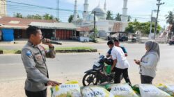 Polres Lhokseumawe Gelar Gerakan Pangan Murah di Dewantara, Sediakan 1 Ton Beras untuk Warga