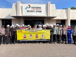 Polres Lhokseumawe Lakukan Pengecekan Satpam PAG, Tekankan Disiplin dan Waspada Kamtibmas