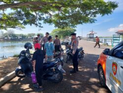Patroli Humanis di Waduk Pusong, Polisi Ciptakan Rasa Aman Bagi Warga Berolahraga