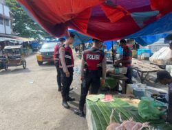 Polisi Patroli Pasar Tradisional, Pastikan Aktivitas Jual Beli Bebas Premanisme dan Pungli