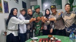 Polsek Syamtalira Bayu Bersama Muspika Ucapkan Selamat HUT TNI ke-80 di Koramil 05