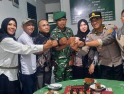 Polsek Syamtalira Bayu Bersama Muspika Ucapkan Selamat HUT TNI ke-80 di Koramil 05