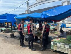 Polisi Hadir di Pasar Tradisional Lhokseumawe, Warga Merasa Lebih Aman Berbelanja