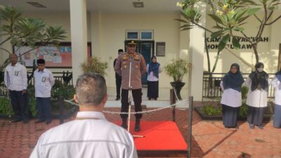 Kasat Binmas Polres Lhokseumawe Jadi Irup Apel di Mahkamah Syar’iyah, Ajak Pegawai Waspadai Narkoba dan Judi Online