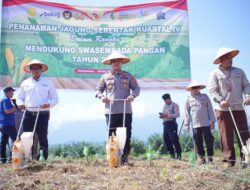 Kapolres Lhokseumawe Turun ke Lahan, Tanam Jagung Bersama Dukung Ketahanan Pangan Nasional