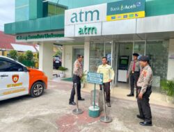 Polisi Kawal Keamanan ATM di Lhokseumawe, Warga Lebih Tenang Bertransaksi