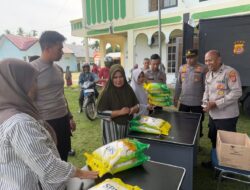Polres Lhokseumawe Gelar Bazar Murah Beras SPHP, Dukung Program Pemerintah Stabilkan Harga Pangan