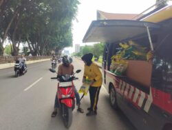 Sat Binmas Polres Lhokseumawe Gelar Bazar Murah Beras SPHP Dukung Program Pemerintah