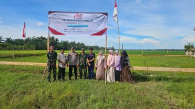 Polsek Meurah Mulia Hadiri Peletakan Batu Pertama Pembangunan Gerai Koperasi Merah Putih