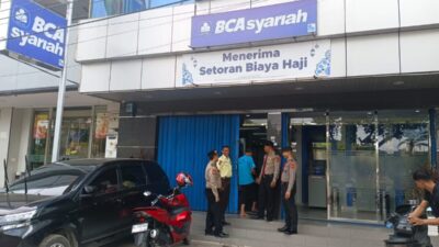 Sat Pamobvit Polres Lhokseumawe Tingkatkan Pelayanan Keamanan ATM dan Perbankan di Hari Libur