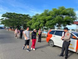 Sat Pamobvit Polres Lhokseumawe Gelar Patroli Humanis di Waduk Pusong