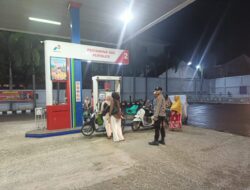 Personel Polsek Banda Sakti Sambangi SPBU, Wujudkan Kamtibmas Aman dan Kondusif